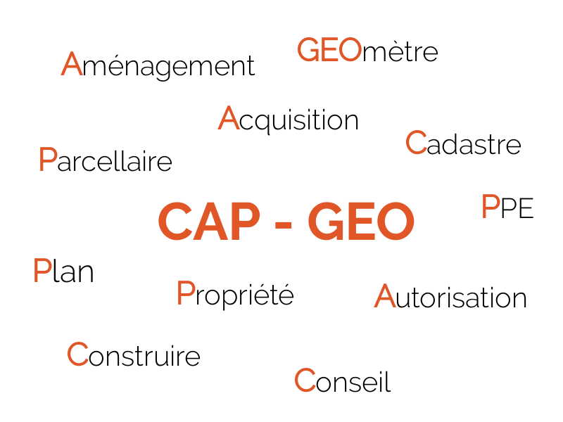 Explication des lettres formant CAP-GEO